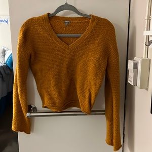 XS Mustard Yellow/Orange Charlotte Russe Sweater